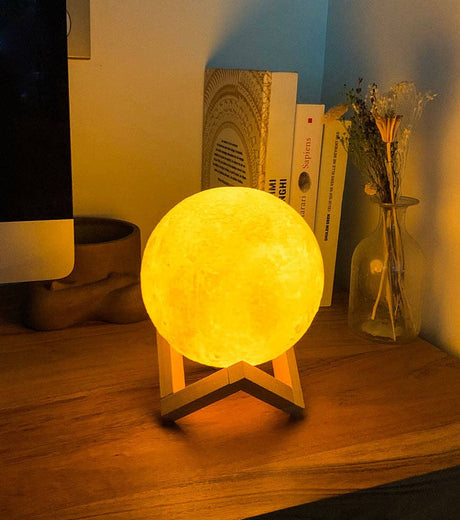 Lampe lunaire avec contrôle tactile